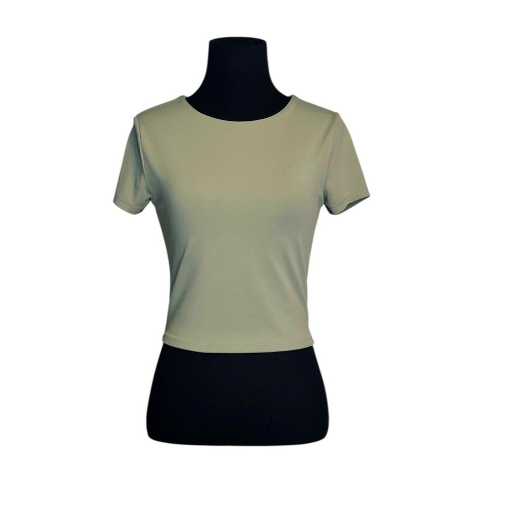 Express sage green short sleeves top size Small
